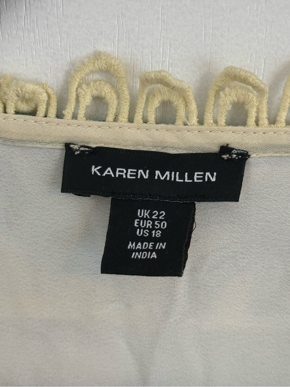 Karen Millen Green Floral Maxi Dress with woven detail - Picture 4 of 4